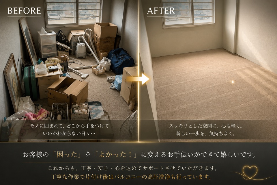 洋室 片付け ビフォーアフター